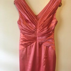 London Times Petite Peach Cocktail Dress - Size 6P